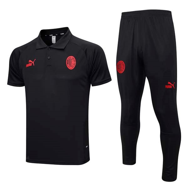 Polo AC Milan Conjunto Completo 2023/24 Negro 2